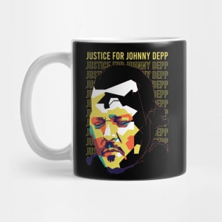 justice for johnny depp on wpap style 1 Mug